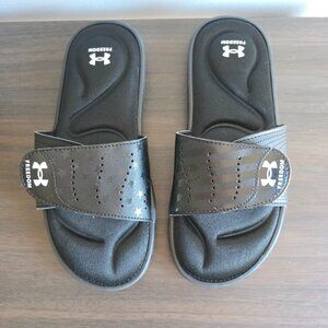 Women's Under Armour UA Ignite Slide Comfort Slide Sandal Memory Foam Size 8